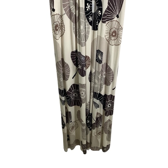 Tori Richard Honolulu Umbrella Print Gathered Waist Maxi Dress - Picture 3 of 10